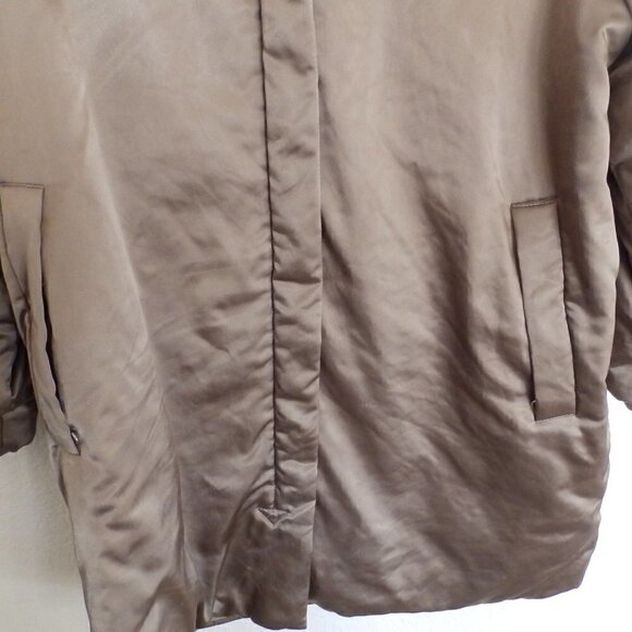 MaxMara fur collar full zip winter windproof jacket sz 8 - Picture 9 of 10